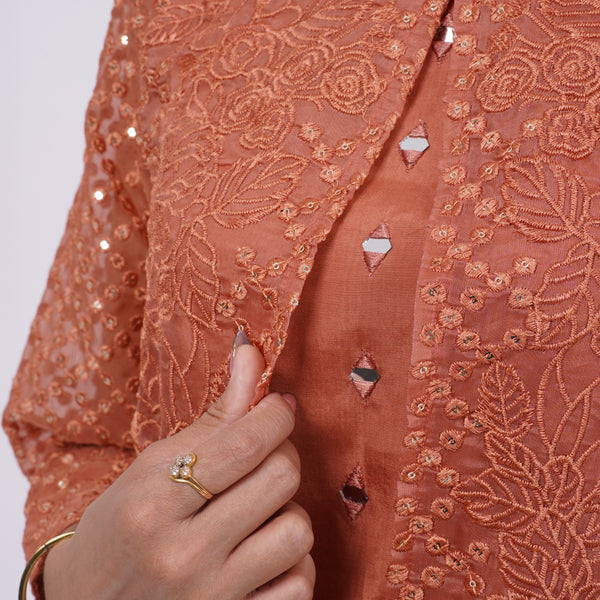 Coord set for women Mulson Orange Set