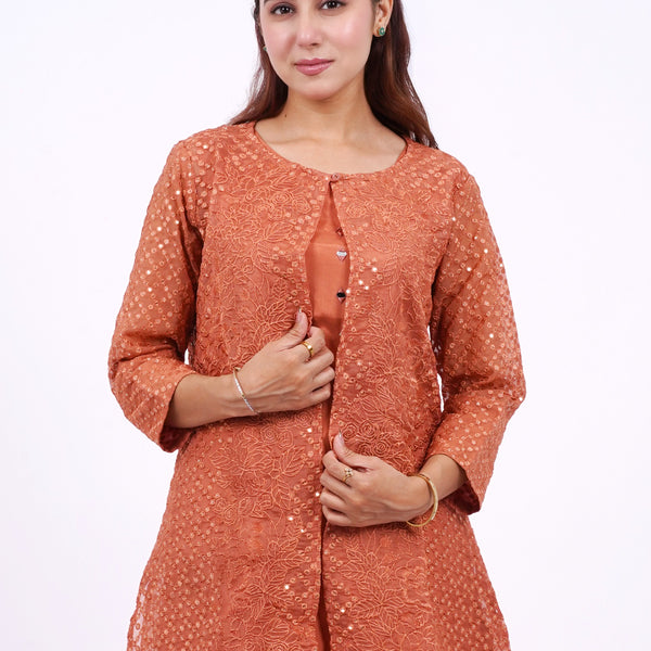 Coord set for women Mulson Orange Set