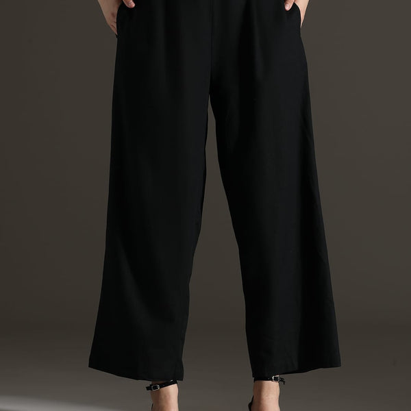 Cotton co ord set in grey & black colorblock