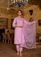 Cotton suit for women Gulab Pink Embroidered Suit Set