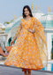 Anarkali Kurta Set  Floral Printed with Dupatta